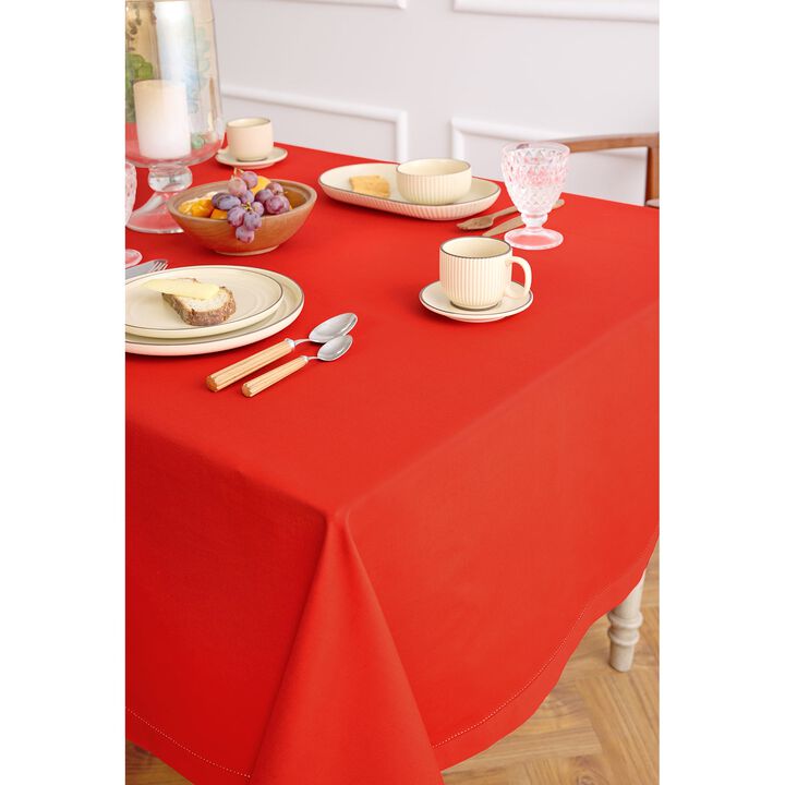Cotton Linen Tablecloth - Cotton Linen Hemstitch