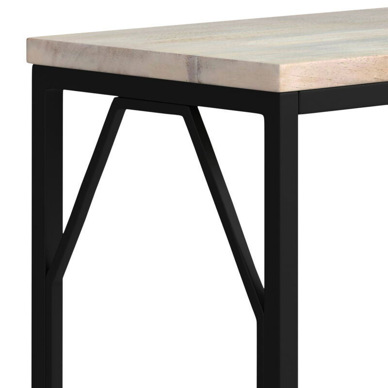 Selma Metal and Wood Accent Table