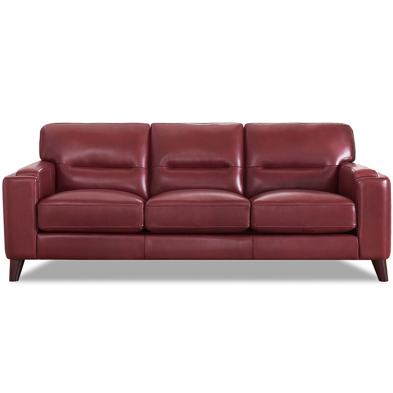 Elm Top Grain Leather Sofa image number 0