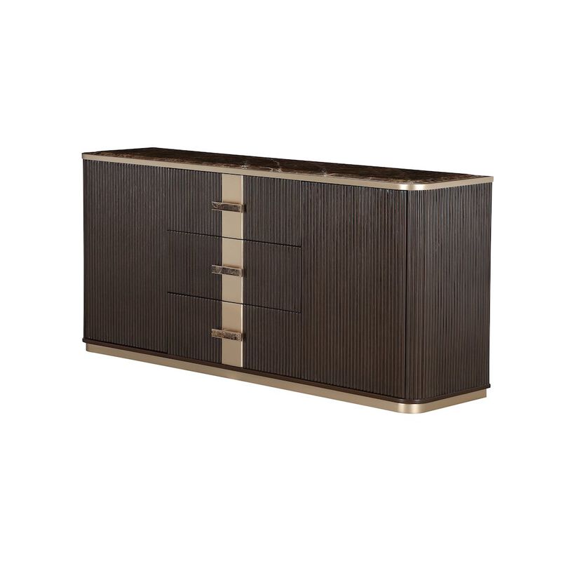 Michael Amini West Kensington Sideboard - Medium Espresso