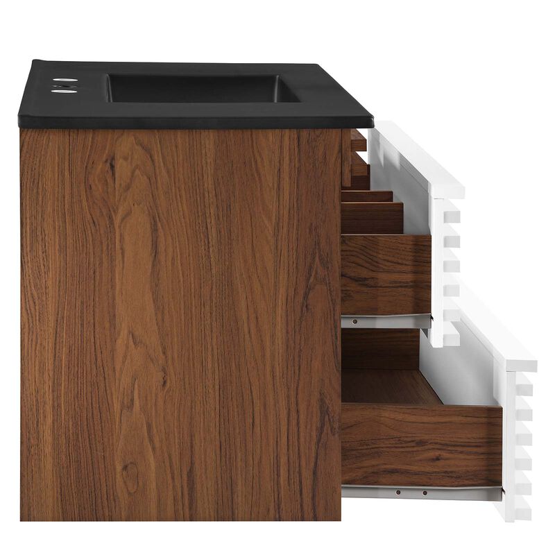 Render 36" Wall-Mount Bathroom Vanity image number 4
