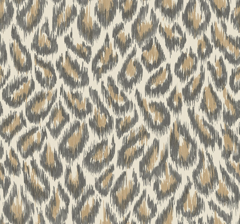Electra Bronze Leopard Spot String Wallpaper (Set of 2)
