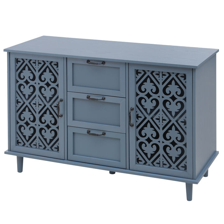 Vofrid carved  Door Cabinet