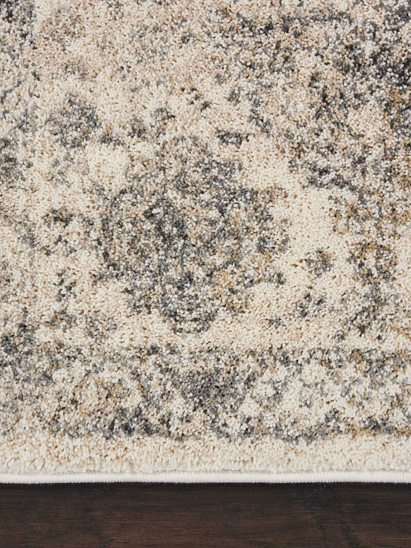 Fusion FSS11 Cream/Gray 2'2" x 7'6" Rug