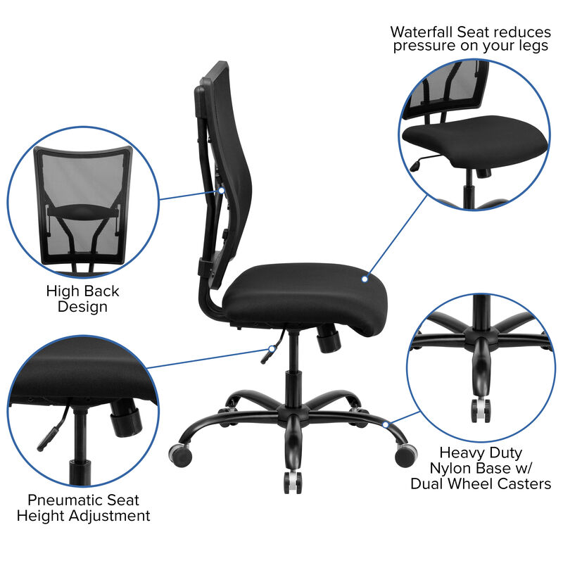 HERCULES Series Big & Tall 400 lb. Rated Mesh Executive Swivel Ergonomic Office Chair