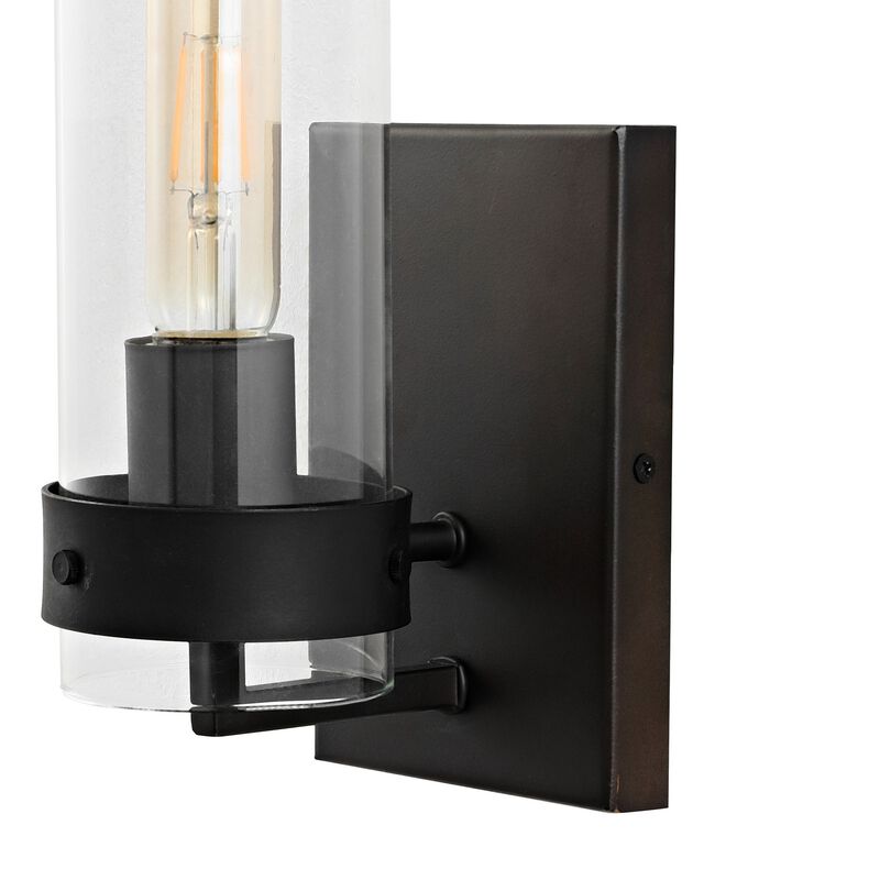 Harper Coastal Minimalist Iron/Glass LED Sconce (Set of 2)