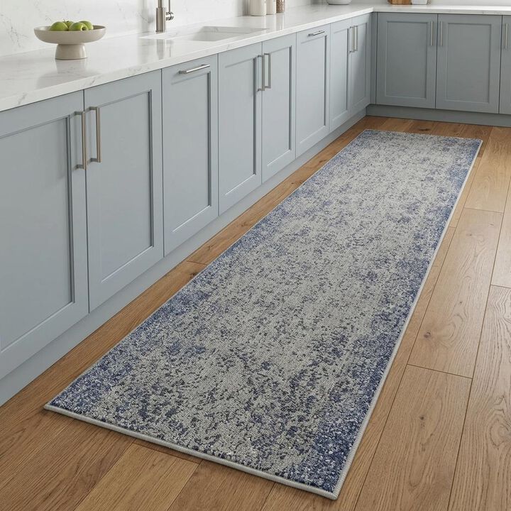 HomeRoots Abstract Power Loom Runner Rug