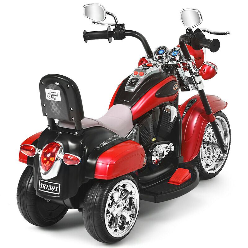 6V Toddler Electric Ride-On Bike with 3 Wheels, Horn and Front Headlight image number 3