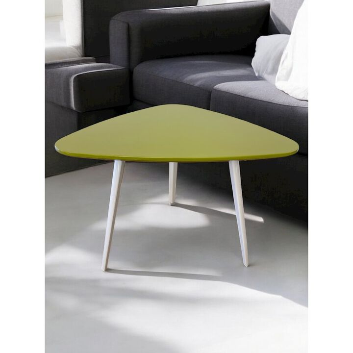 Pangea Home Hal Accent Table Lacquer Green