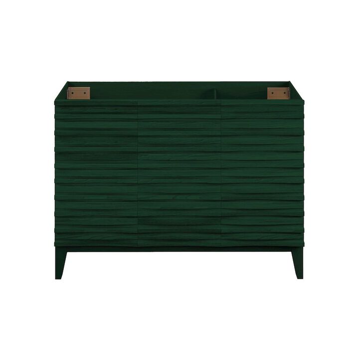 Cascade 48" Freestanding Bathroom Vanity Cabinet without Top in Green Oak