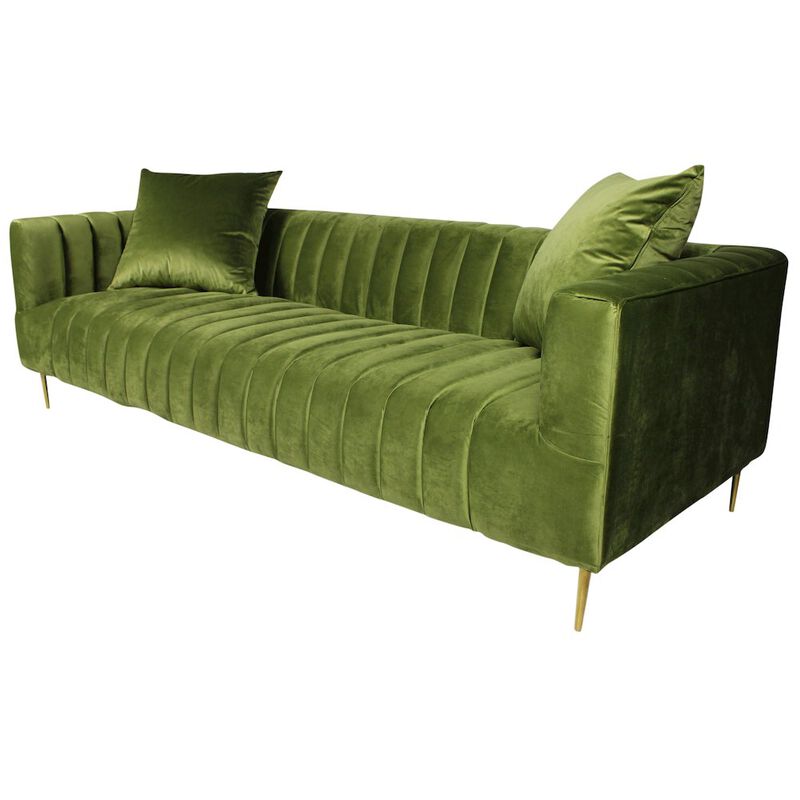 Mid-Century Modern Rutland Sofa in Olive