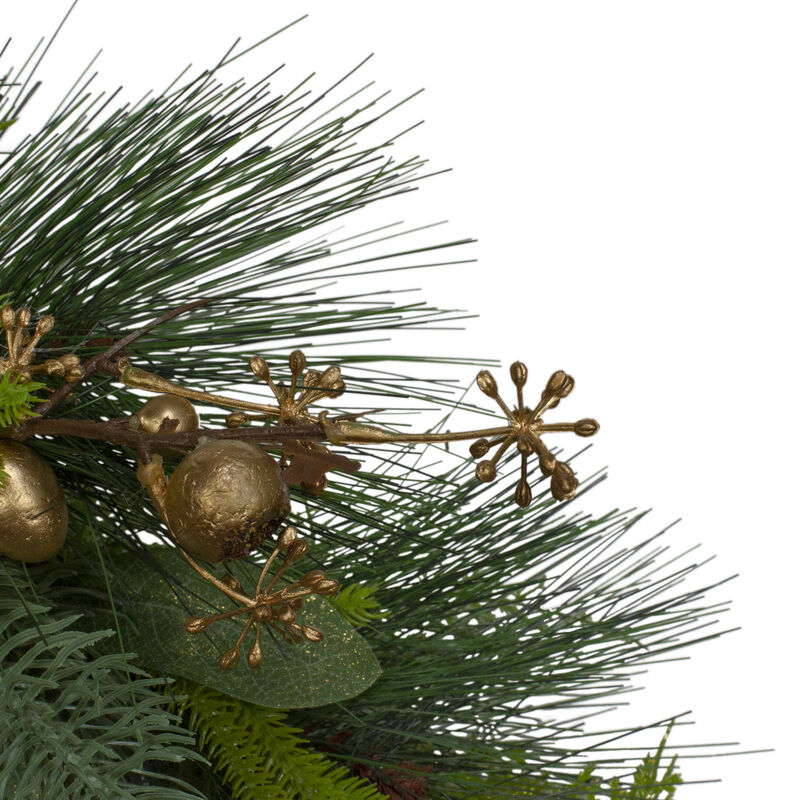 Leaves  Berry and Cedar Artificial Christmas Wreath - 20-Inch  Unlit image number 2