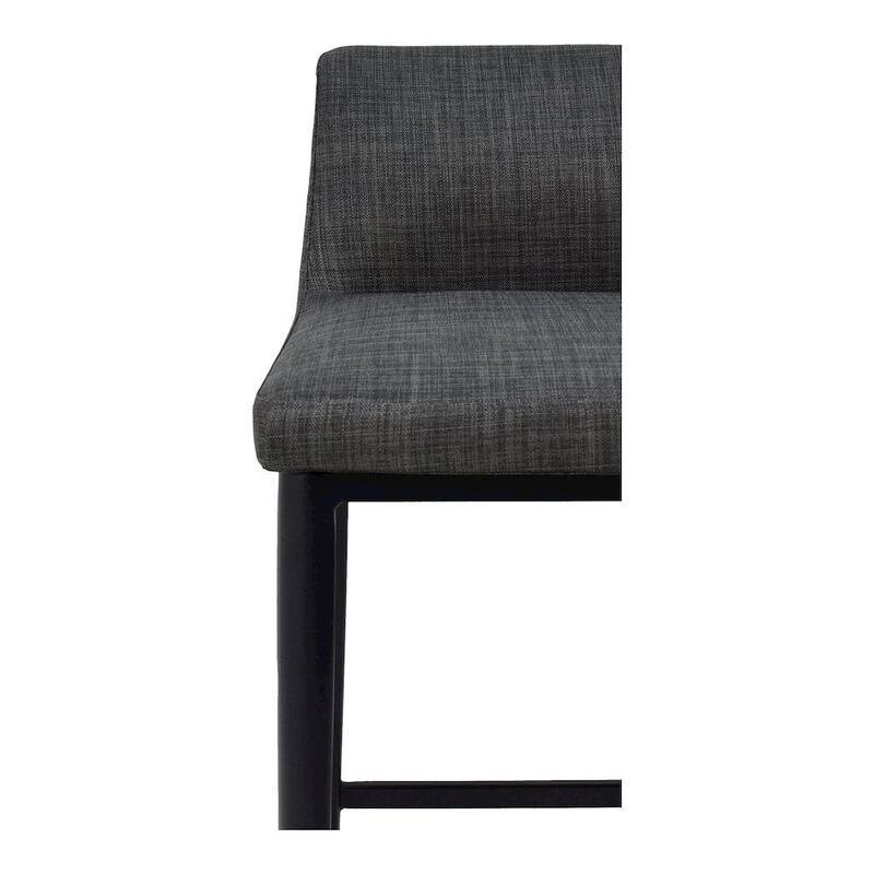 Starlight Canyon Home Modern Bar Stool Gray Upholstered Seating Comfy Bar Stool With Steel Frame image number 4