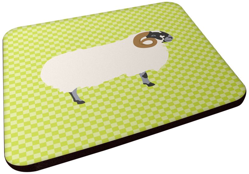 Caroline's Treasures Scottish Blackface Sheep Green Decorative coasters, 3.5, Multicolor