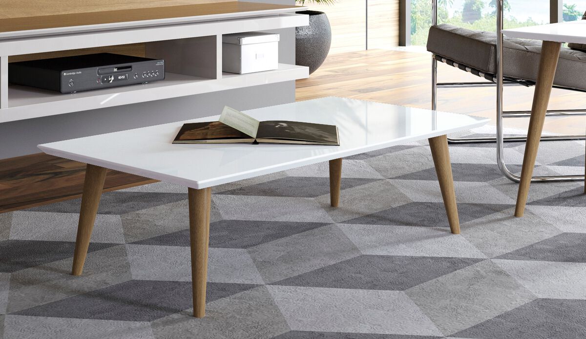 Utopia White Rectangle Coffee Table