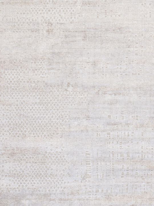 Pasargad Home Amari Hand-Loomed Bsilk & Wool Beige Area Rug- 5' 4" X 7' 8"