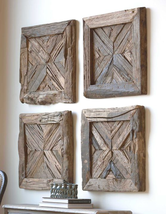 Uttermost Rennick Reclaimed Wood Wall Art