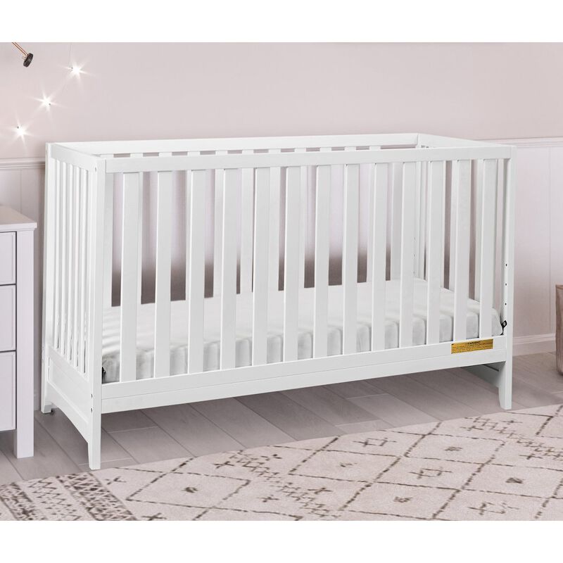 AFG Baby Furniture Mila II 3-in-1 Convertible Crib White