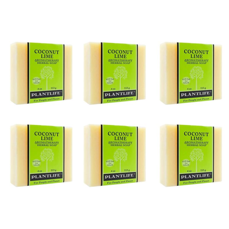 PLANTLIFE BAR SOAP - COCONUT LIME 6 PACK image number 0