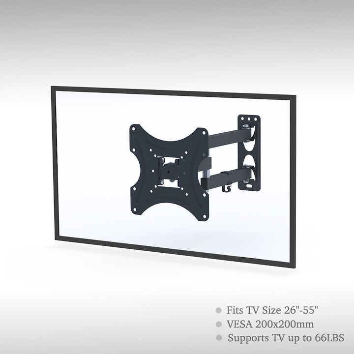 26-50 Inch TV Wall Mount Bracket, Adjustable and Rotatable TV Stand