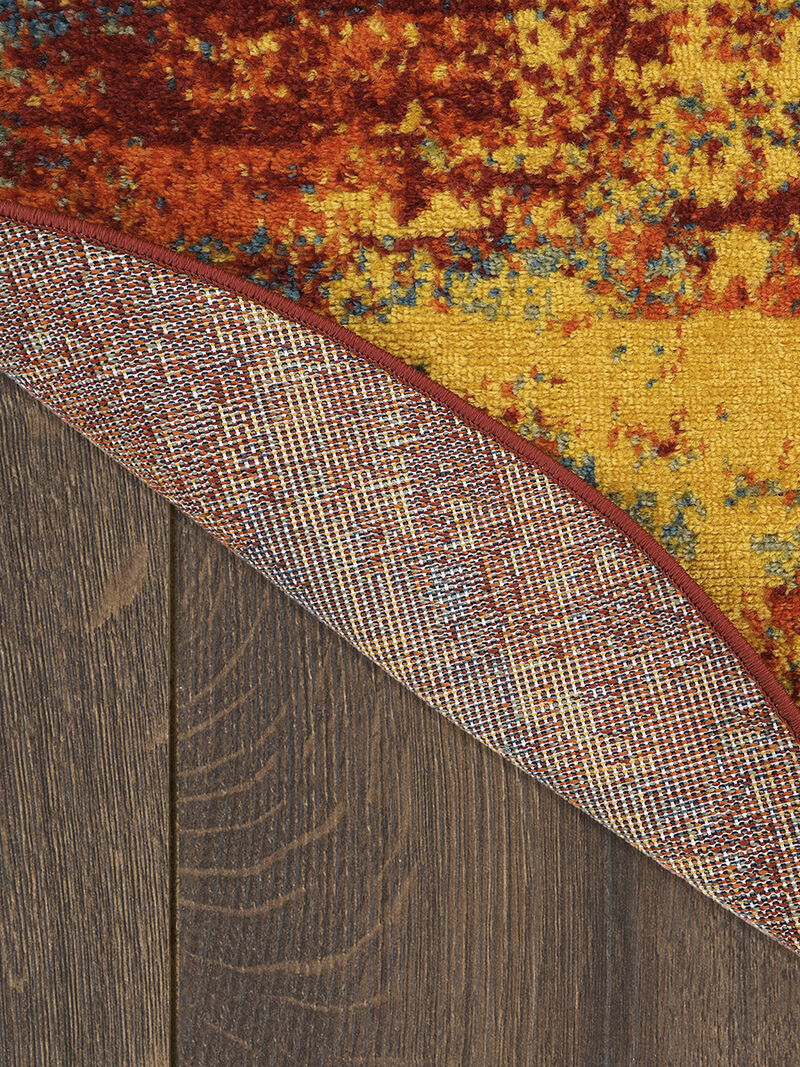 Nourison Essentials NRE06 Flame 4' x Round Rug