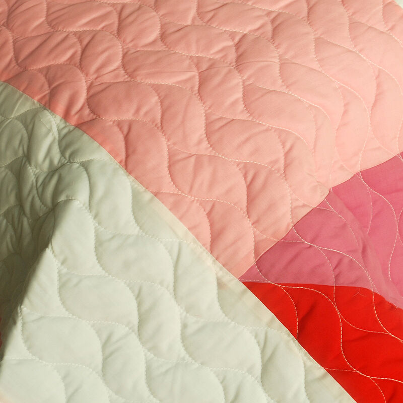 3-Piece Quilted Patchwork Quilt Set with Matching Pillow Shams image number 3