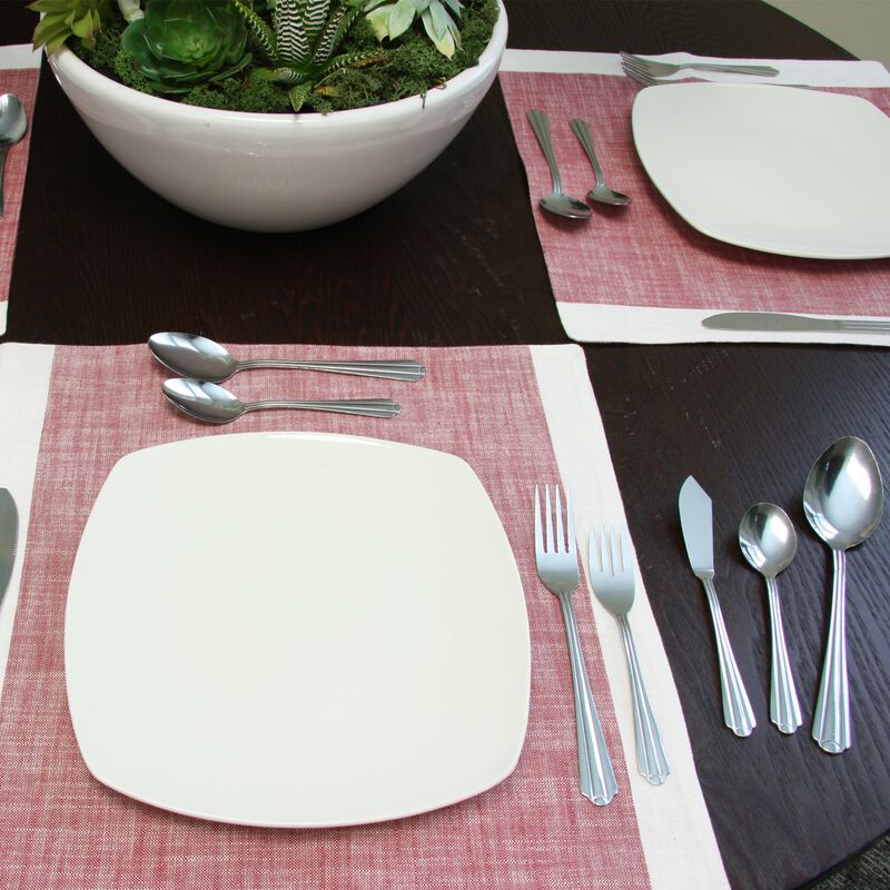 Gibson Home Classic Canberra 45 Piece Stainless Steel Flatware Set image number 5