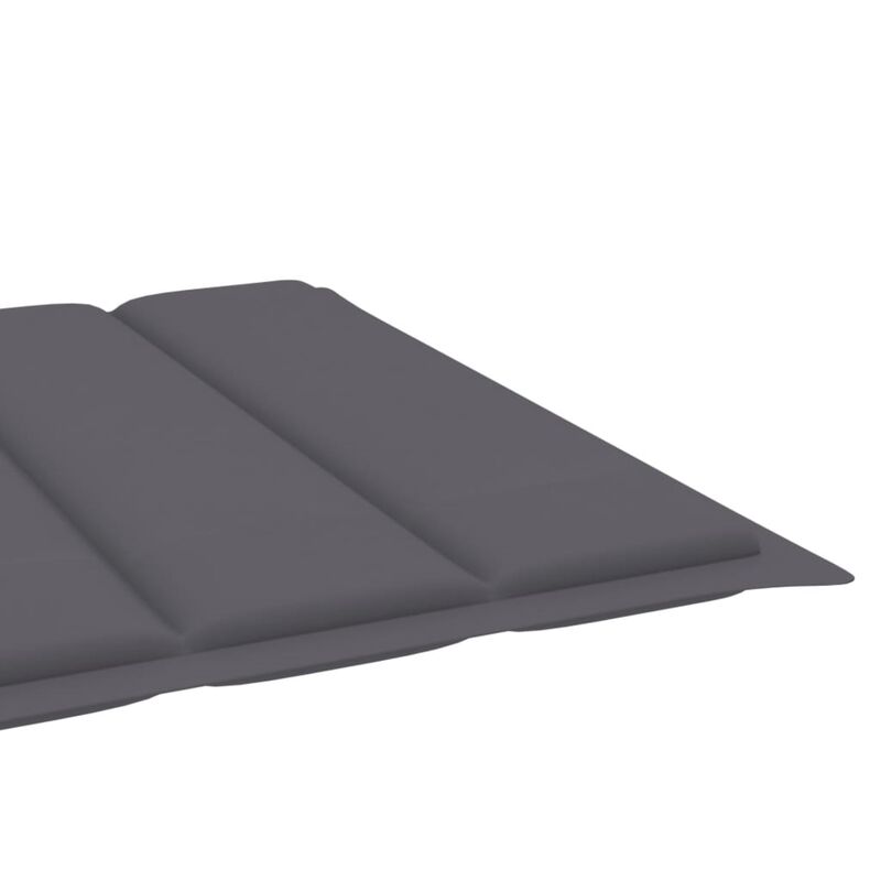 vidaXL Sun Lounger Cushion Anthracite 78.7"x27.6"x1.6" Fabric