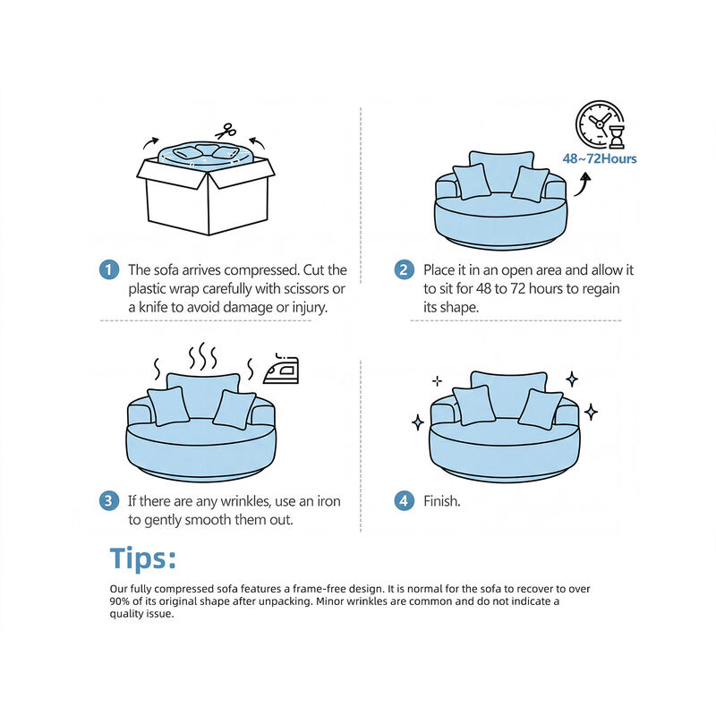 Tifble 360&deg; Rotating Sofa Chair image number 8