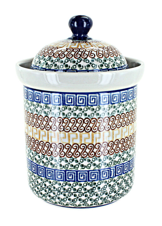 Blue Rose Polish Pottery Alyce Medium Canister