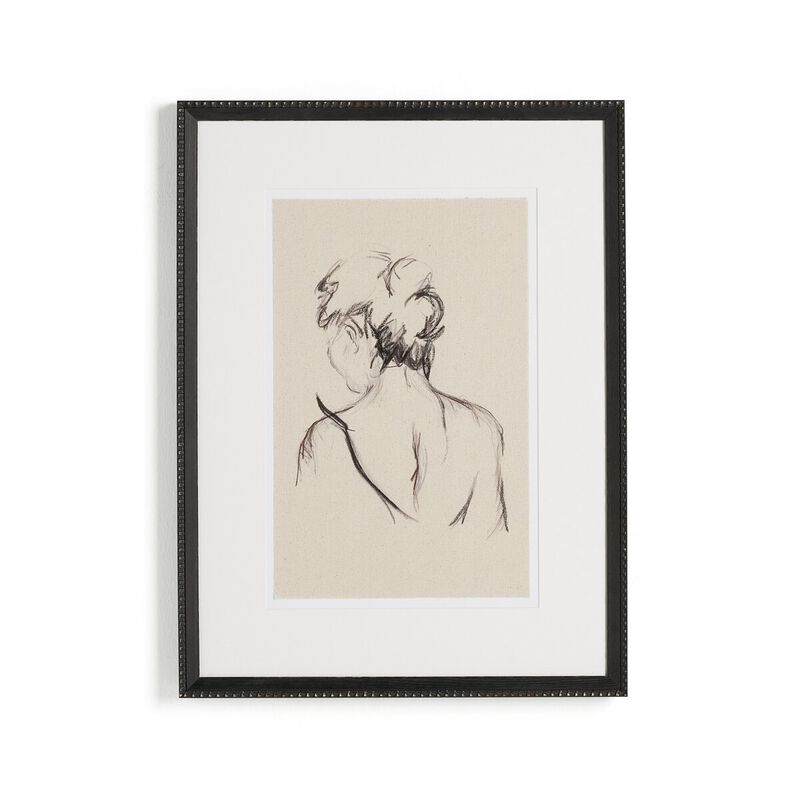 Charcoal Her Framed Art image number 0
