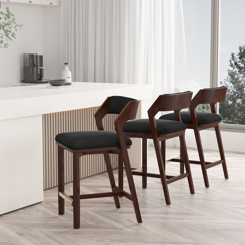 Patricia Black Counter Stools (Set of 3)