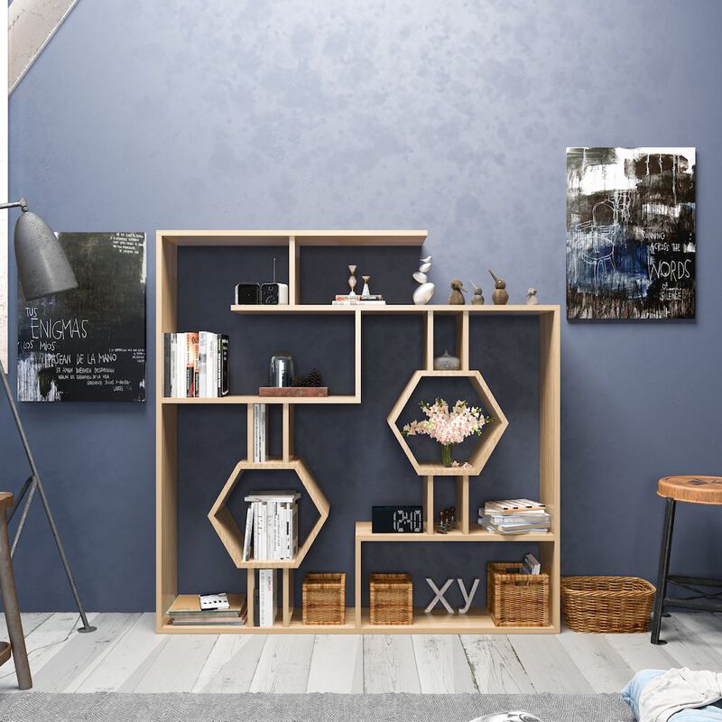 Decorotika Tamara Bookcase Sapphire Oak