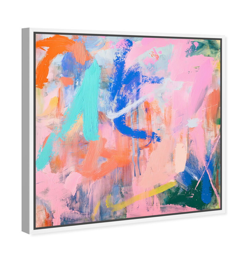 Graffiti Orange II Abstract Canvas Print by Oliver Gal image number 2
