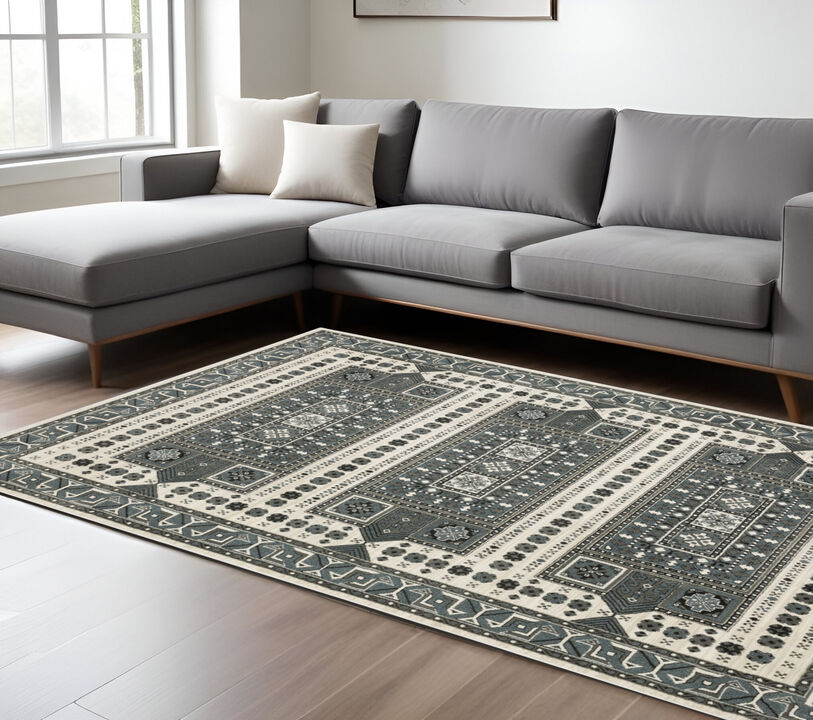 HomeRoots Medallion Area Rug