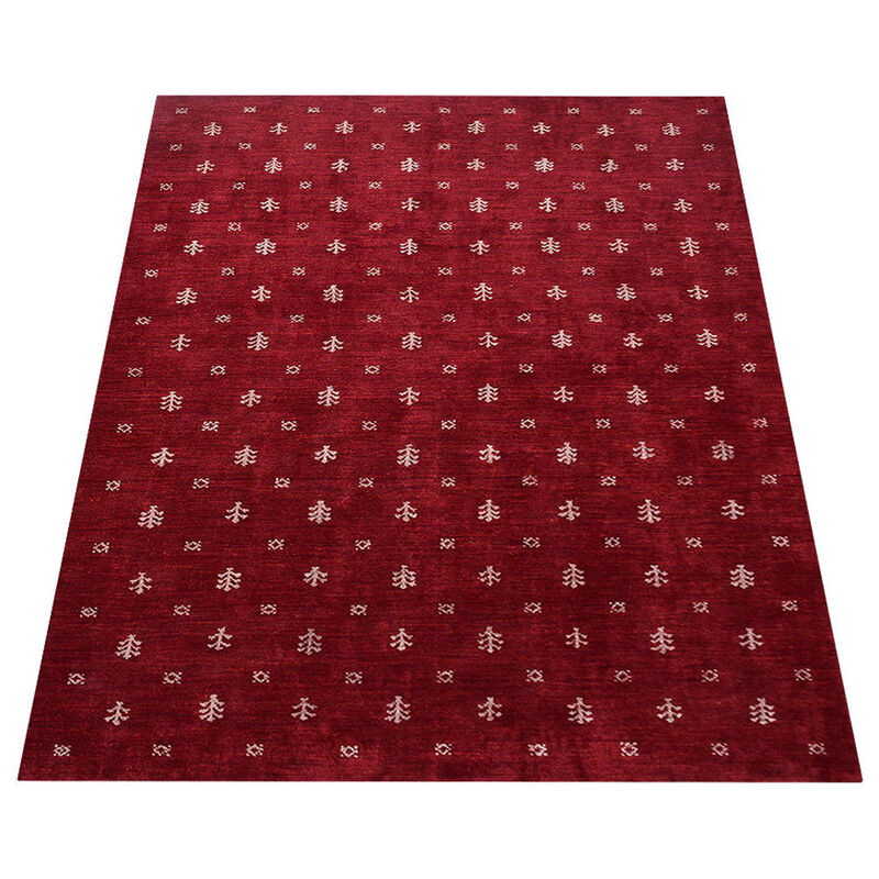 RUGSOTIC CARPETS HAND KNOTTED LOOM SILK ECO-FRIENDLY AREA RUGS  - Contemporary Design, High Pile Thick Handmade Anti Skid Area Rugs for Living Room, Bed Room (LS0501) image number 1