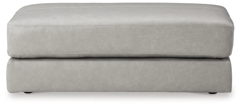 Amiata Oversized Leather Accent Ottoman image number 2