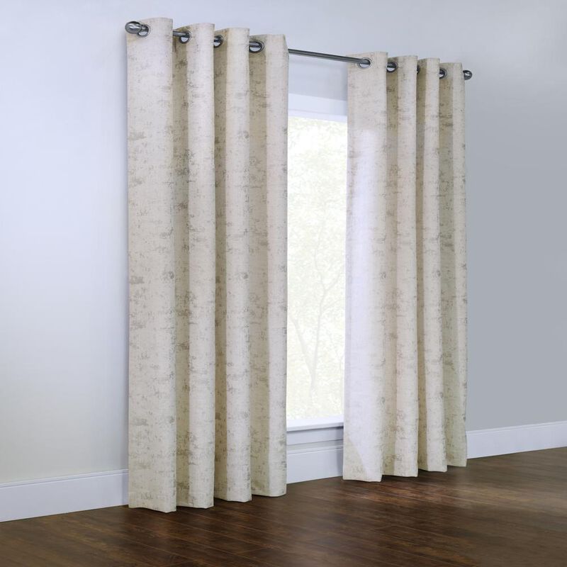 Habitat Tuscani Light Filtering Effortless Provide Daytime Privacy Grommet Curtain Panel for Home or Office 54" x 95" Natural