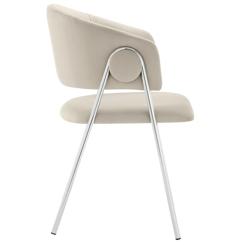 Nella Upholstered Performance Velvet Dining Chair Set of 2 image number 4