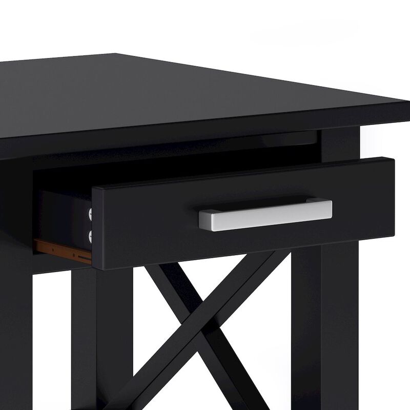 Simpli Home Kitchener Solid Wood End Table In Black