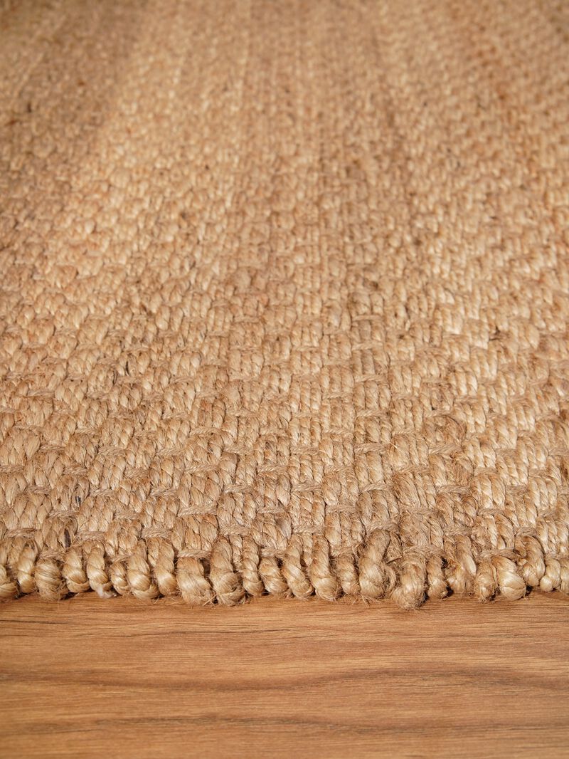 HAND WOVEN JUTE ECO-FRIENDLY AREA RUGS  - Solid Plain Pattern, High Pile, Natural Fiber, Outdoor Indoor Handmade Area Rugs for Living Room, Bed Room (J00006) image number 6