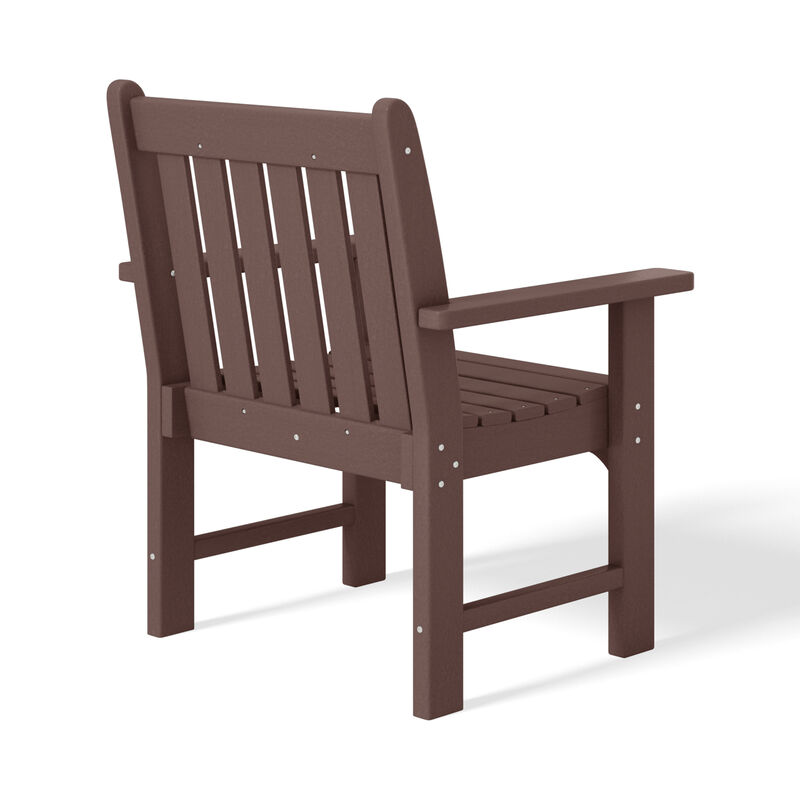 WestinTrends Outdoor Patio HDPE Garden Dining Arm Chair