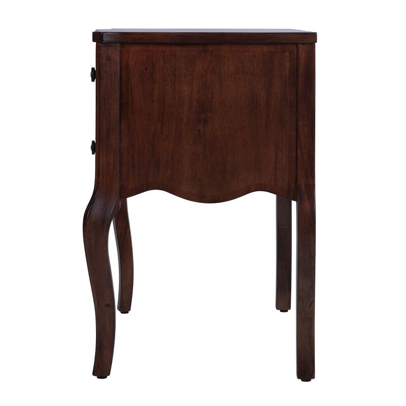 Butler Specialty Beasley 25 in. W Rectangular Wood 2 Drawer Nightstand, Brown image number 5