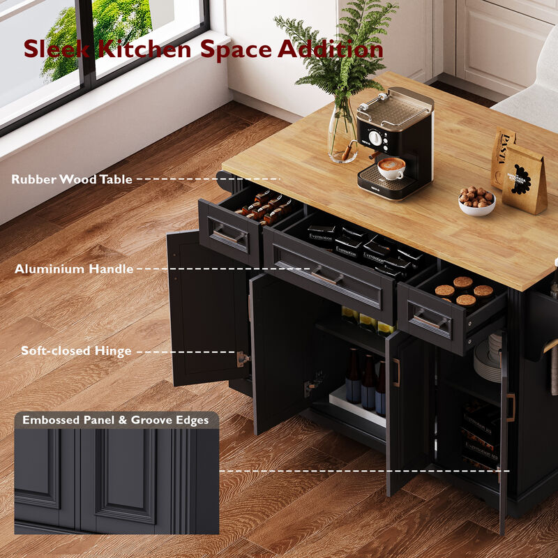 Wopseg Kitchen Bar Cart image number 6