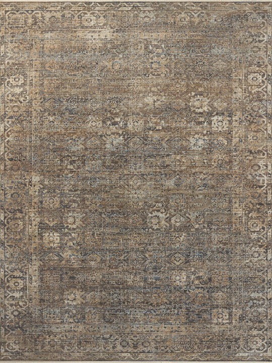 Heritage HER-07 Mocha / Denim 12''0" x 12''0" Square Rug by Patent Pending
