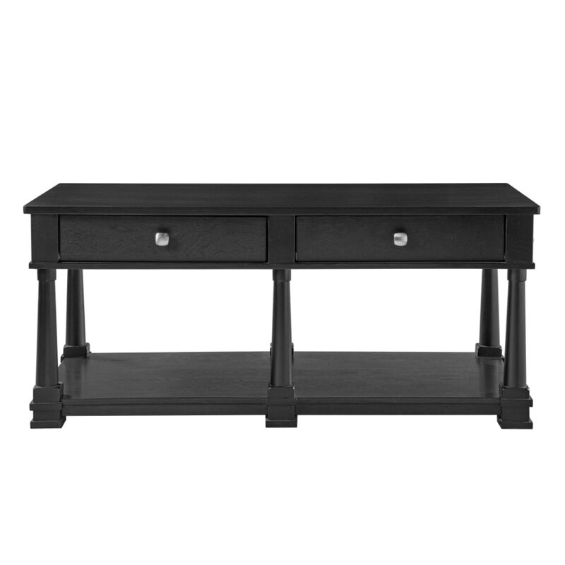 Grordo Farmhouse Wooden Coffee Table image number 0