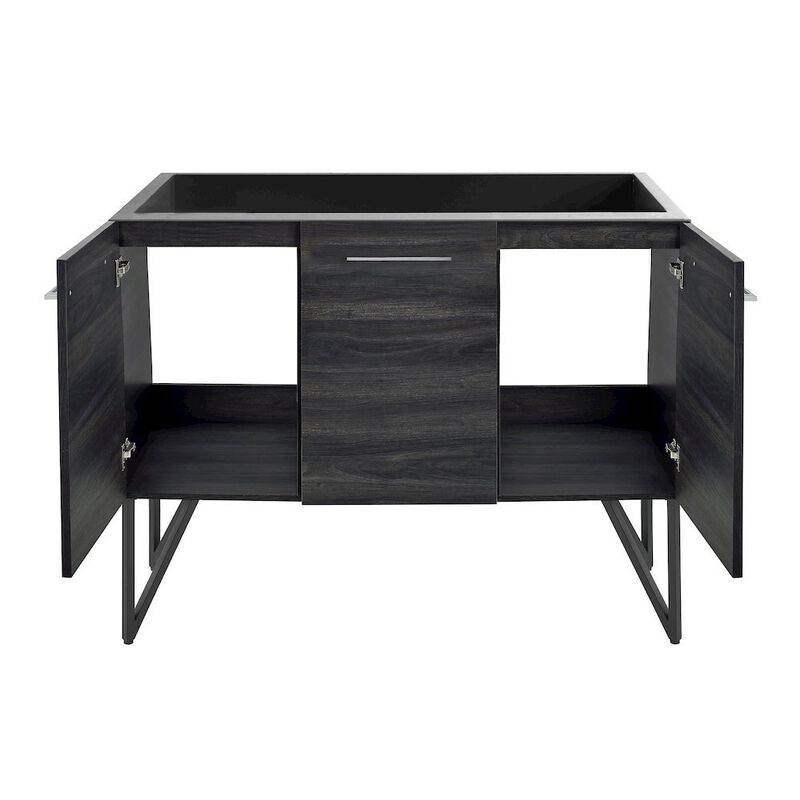 Annecy 48 Black Walnut Bathroom Vanity Cabinet Only (SM-BV224) image number 4
