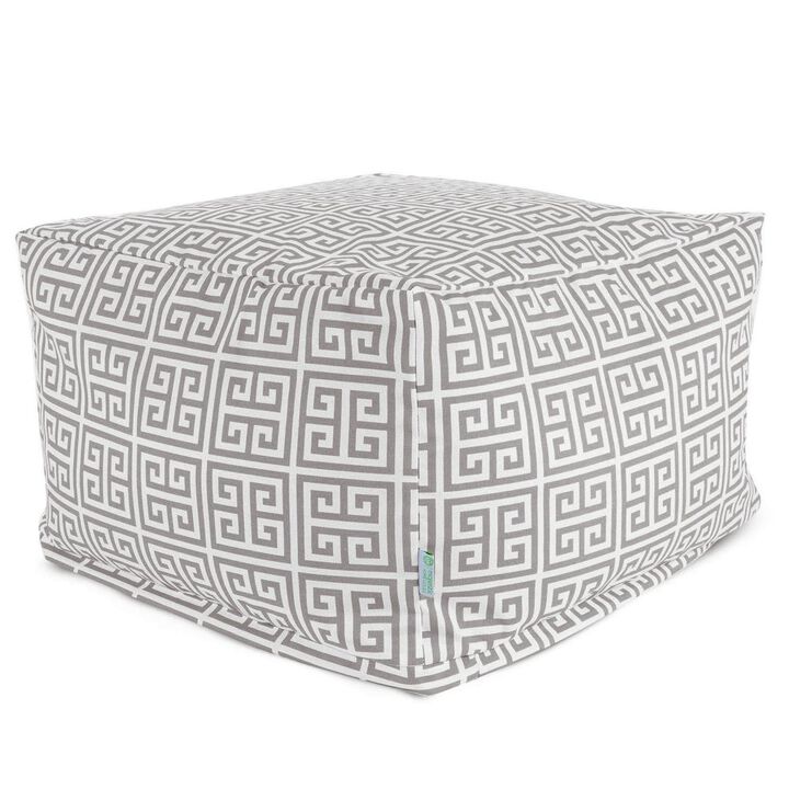 Majestic Home Goods Ottoman Pouf Towers Gray