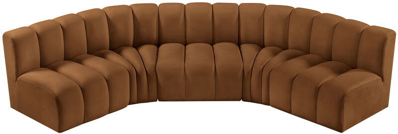 Meridian Furniture Arc Saddle Velvet Modular Sofa image number 3