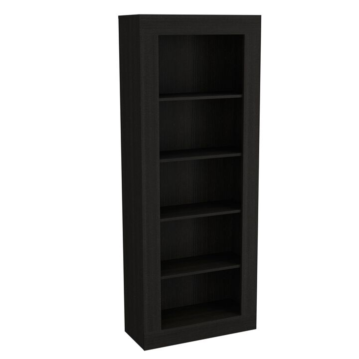 Andina Bookcase, Vertical Design, Five Shelves -Black